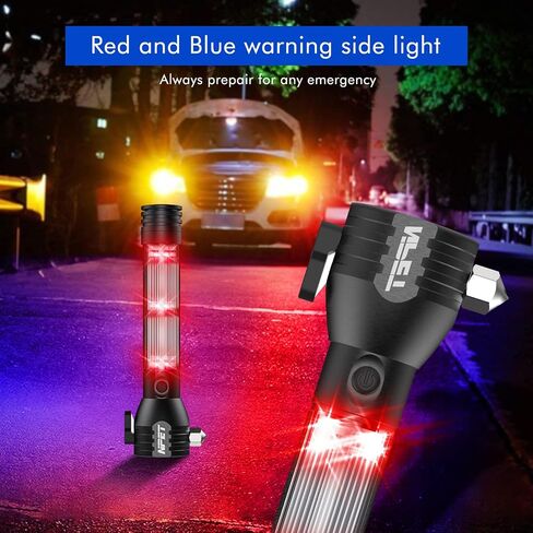 NPET T08-2 Solar Power Flashlight Car Flashlight USB Rechargeable Tactical Multi-Function Torch Emergency Tool (T08-2pack) in Saudi Arabia