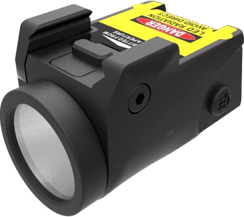 Sub Compact Tactical Rail Mount LED 500 High Lumen Flashlight Light with Strobe for Pistol Handgun Rifle, Magnetic Port Rechargeable Battery (Nylon PA66) in Saudi Arabia