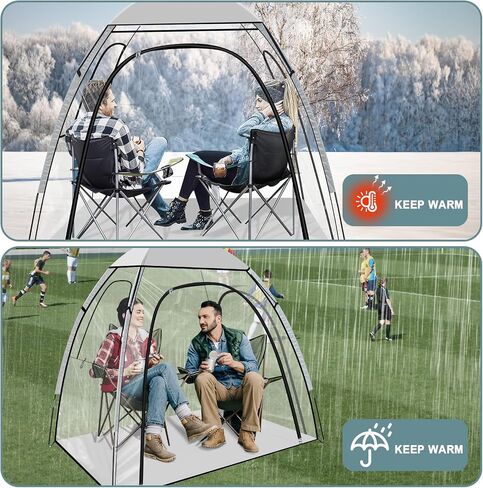 Sports Tent with Sealed Floor- Instant Pop Up Tent Shelter, All Weather pods 2-3 person, Rain Tent Camping Sun Shelter Pop Up Clear for Sports, Fishing, Camping, Cheering in Saudi Arabia