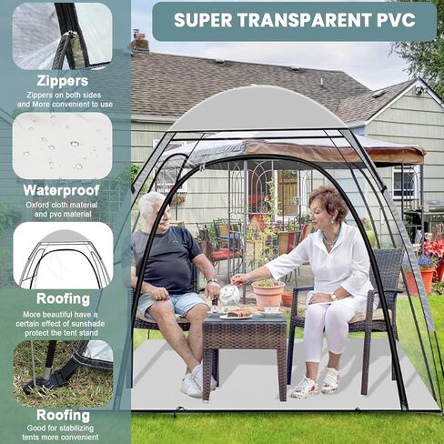 Sports Tent with Sealed Floor- Instant Pop Up Tent Shelter, All Weather pods 2-3 person, Rain Tent Camping Sun Shelter Pop Up Clear for Sports, Fishing, Camping, Cheering in Saudi Arabia
