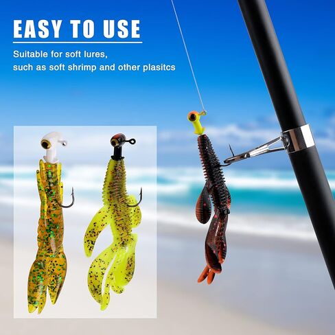 25pcs Painted Crappie Jig Head Hooks Set, Assorted Football Head Fishing Jig Hook for Bass Walleye Trout 1/8oz 3/16oz 1/4oz in Saudi Arabia