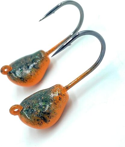 Tautog Jig, Sheepshead Jig, 2 Pack, Standup Style Tog Jig, Ultra Tough Powder Coat Finish with 2X hook, 1/2-2oz Sizes, Multiple Colors, Made in The USA in Saudi Arabia