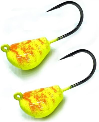 Tautog Jig, Sheepshead Jig, 2 Pack, Standup Style Tog Jig, Ultra Tough Powder Coat Finish with 2X hook, 1/2-2oz Sizes, Multiple Colors, Made in The USA in Saudi Arabia
