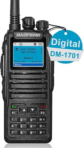 BAOFENG DM-1701 راديو رقمي ثنائي الاتجاه DMR تناظري لاسلكي تخاطب GD-77 ثنائي النطاق 5 وات راديو طويل المدى للهواة in Kuwait