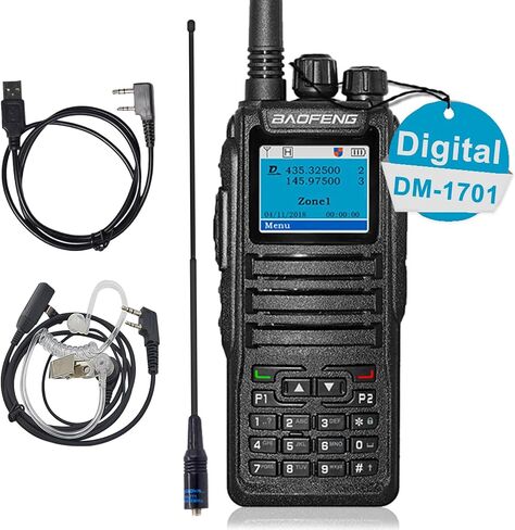 BAOFENG DM-1701 راديو رقمي ثنائي الاتجاه DMR تناظري لاسلكي تخاطب GD-77 ثنائي النطاق 5 وات راديو طويل المدى للهواة in Kuwait