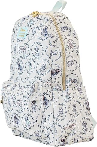 Loungefly Disney Princess AOP Nylon Backpack, White in Saudi Arabia