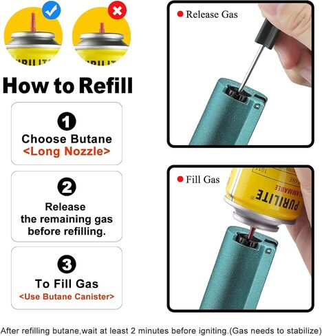 Cigar Lighters Butane Torches Refillable Metal Lighter for Smoking Weed Windproof Cigar Punch Mini Torch Holder on Top (Black) in Saudi Arabia