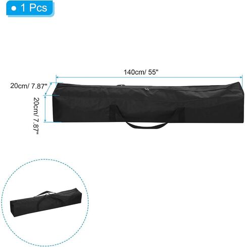 PATIKIL 55 Inch Camp Chair Replacement Bag, Nylon Foldable Carrying Bag Zippered Bag with Shoulder Strap for Camping Tent Travel, Black in Saudi Arabia