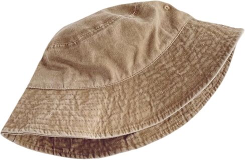 Denim Bucket Hats for Women Men Washed Cotton Beach Sun Hat Trendy Packable Summer Outdoor Cap in Saudi Arabia