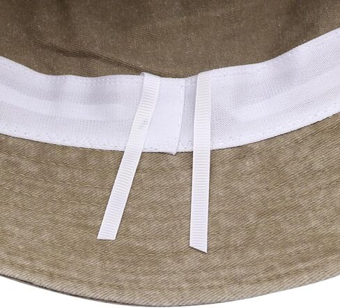 Denim Bucket Hats for Women Men Washed Cotton Beach Sun Hat Trendy Packable Summer Outdoor Cap in Saudi Arabia