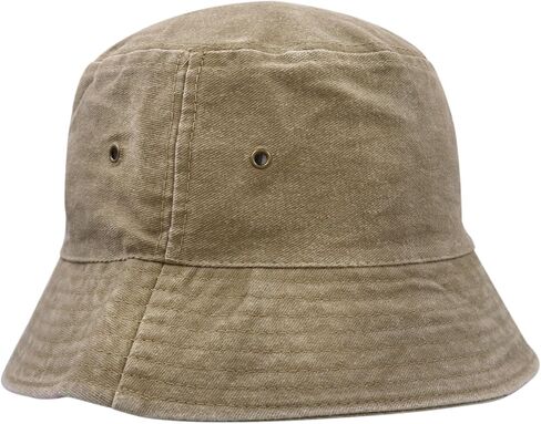 Denim Bucket Hats for Women Men Washed Cotton Beach Sun Hat Trendy Packable Summer Outdoor Cap in Saudi Arabia