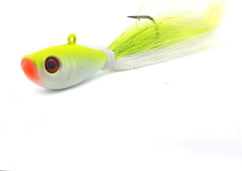 Kmucutie 2 pcs Deer Tail haiKr bucktail Jig Saltwater or Freshwater Bait 2oz / 3oz/4oz/6oz/8oz，for bass flounder fluke Striper Fishing Lure in Saudi Arabia