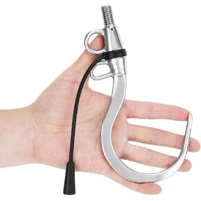 SANLIKE Big Fishing Hook Tuna Hook 1/2 inch Thread 304 Stainless Steel Giant Saltwater Heavy Duty Fish Hook for Saltwater Sardines Swordfish Mackerel Large Fishes