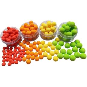 Fishing Baits Smell Fishing Lure Floating Fishing Lures Boilies Artificial Floating Baits Lure Red Carp Baits Smell Ball Beads PVA Smell Fishing Lure Strawberry Flavor Bait Ball