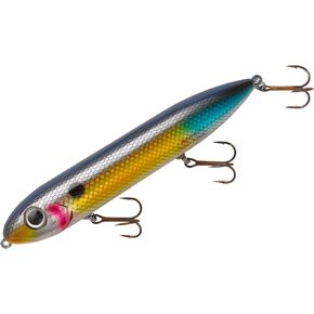 Heddon Super Spook Topwater Fishing Lure for Saltwater and Freshwater, Wounded Shad , (1/2 oz)
