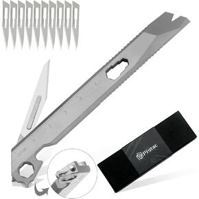 Titanium Pry Bar 10 in 1 Mini Pry Bar EDC Titanium Pocket Tool