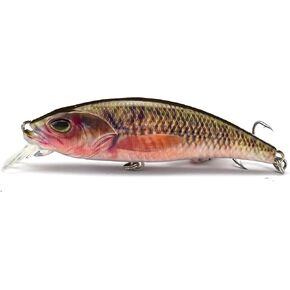 Electric Twitching Jerkbait USB Rechargeable LED Lighted Wobbler Luminous Vibrating Minnow Bait, Long Casting Flashing Bass Fishing Lures for Freshwater Saltwater, Night Fishing