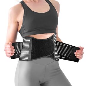 Back Brace for Men and Women, Adjustable Lumbar Support Belt for Lower Back Pain, Herniated Disc, Sciatica, Scoliosis, Breathable Mesh (Large/X-Large)