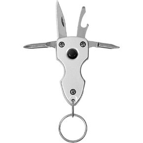 EDC Gear Outdoor Tools LED Keychain Key Ring Clip, Multi-function Tools with Screwdriver, practical gift for Fathers, Men