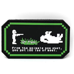 Oregon Trail Hunting Scene PVC Rubber Tactical Patch | Oregon Trail Inspired | Funny Morale Patch