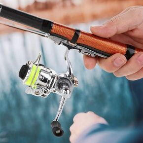 Casting Fishing Reel, Mini Fishing Reel, Lightweight Foldable 4.3:1 for River Fishing Rod Sea Fishing Rod