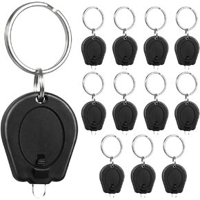 12 Pack Ultra Bright Blue Light Keychain Flashlight, Mini Blue LED Keychain Flashlight, Blue Keychain Flashlight for Night Observation