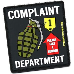 Pull Pin for Service | Complaint Department | PVC Tactical Patch | Funny Morale Patch
