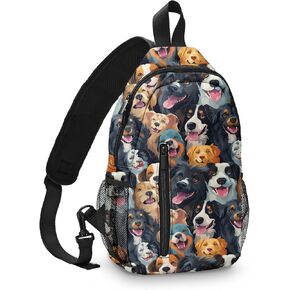 Sling Bag Travel Crossbody Backpack One Shoulder Pack Hiking chest Daypack for Women Waterproof Adjustable