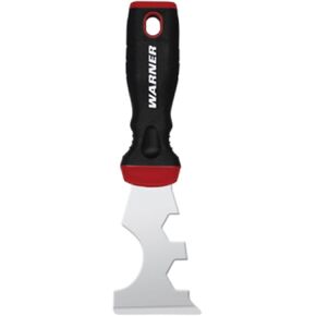 Warner Manufacturing 3410830A 8" Pro Grip Carbon Steel 7 in 1 Multi Paint Tool, 7-in-1, Black