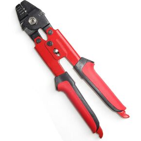 Fishing Crimping Pliers Heavy Duty Stainless Steel Wire Rope Crimping Tool Fishing Tackle Pliers Built-in Wire Cutters Crimp Sleeves, 4 Crmping Size