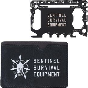 46 in 1 Every day carry Multitool | Stainless Steel Multipurpose Tool | Wallet sized tactical equipment | Compact Readiness Gear | Pocket toolbox