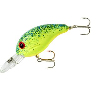 BANDIT LURES Series 200 Crankbait Bass Fishing Lures, Fishing Accessories, Dives to 8-feet Deep, 2", 1/4 oz, Blue Splatterback