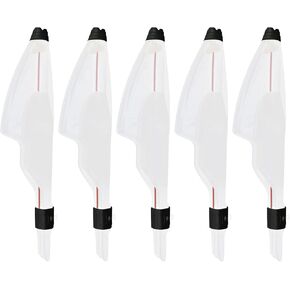 Milltrip Fishing Rod Tip , 5pcs Plastic Telescopic Fishing Rod Tip Cover Fishing Pole Top Protector for Sea Fishing Accessories(1#)