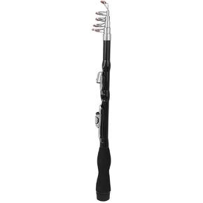 Telescopic Fishing Pole,Fishing Rod,Portable Ultra Short Telescopic Fishing Rod Long Throw Super Hard Glass Fiber Fishing Pole(1.2m/3.9ft)