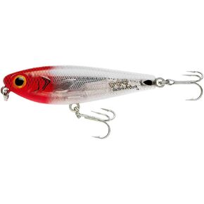 Bomber Lures Badonk-A-Donk High Pitch Saltwater Grade, (3-1/2-Inch) - Redhead Flash, (BSWDTH3345)