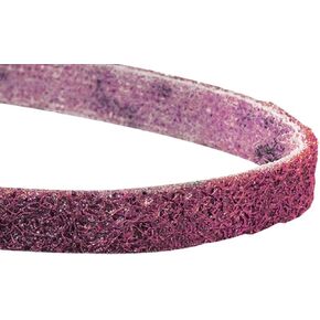 Dynabrade (78025) DynaBrite Belt | 3/4" (19 mm) Wide x 18" (457 mm) Long, Medium Grit/Grade, Non-Woven Nylon Abrasive | Accessory for Use with Abrasive Belt Tools