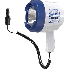 GOODSMANN Spotlight Outdoor Handheld 12v Spot Light 1400 Lumen spotlights with Cigarette Lighter for Boat Marine Glare-Free Bright Plug in Spotlight for Car Corded Floodlight