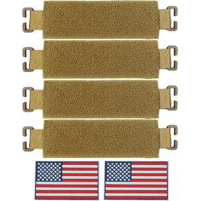 Molle Patch Panel with Elastic, Molle Patch Display Holder for Backpack,6X2 Mini Patch Board Include American Flag Patch in Kuwait