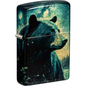 Zippo Lighter: Bear at Night - 540 Fusion 81566