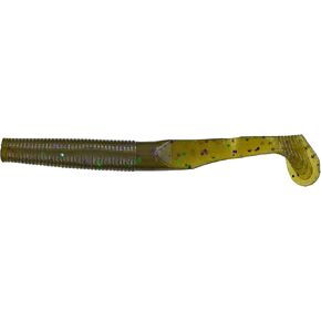 Yamamoto Swim Senko 4", Green Pumpkin w/Large Green & Purple
