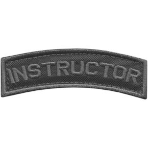 Instructor Shoulder Tab Subdued Contractor Army Morale Tactical Hook Patch