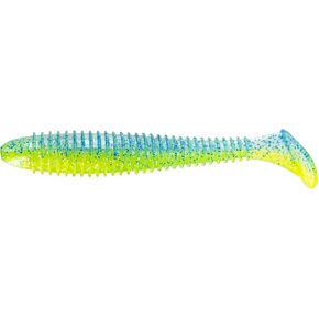 Big Bite Baits 4.8'' PRO Swimmer/Electric Blue/Chartreuse (5 Pack)