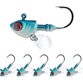 Lead Fish Jig Head Hook Fishing Jigging Stainless Steel Fishhook 3D Eyes Pike Bass Fishing Tackle in Kuwait