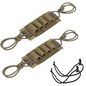 2Pcs Tactical Helmet NVG Lanyard Elastic Storage Plate Hook Loop Elastic Battery Storage Holder Board Lanyard Night Vision Fixing Belt Strap Band Platel