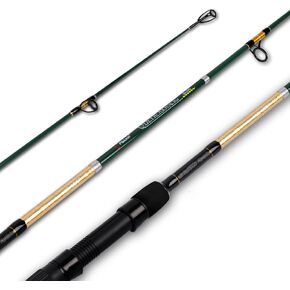 Fiblink Surf Fishing Rod Carbon Spinning Rod Portable Travel Beach Surf Rod Hunter Green Saltwater Surf Fishing Pole 9'/10'6"/12'/15'