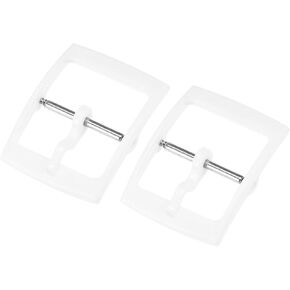 uxcell Watch Strap Clasp Replacement Plastic Buckle for 16mm Width Watch Bands Black 2 Pcs