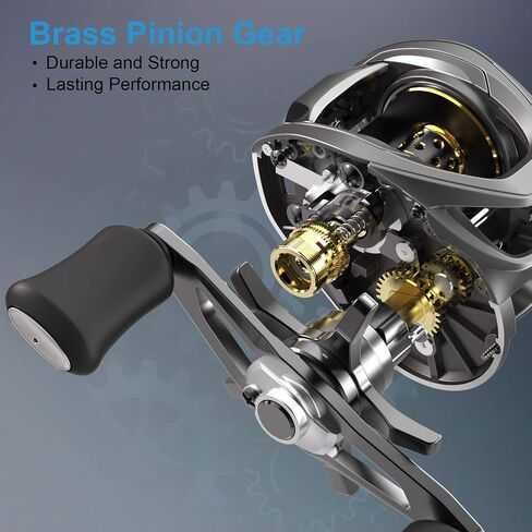 Tempo Vertix LP, High-Tech Innovative Baitcasting Reel, 9 + 1 BB, Low Profile & Lightweight, Powerful & Durable, 6.6:1 Gear Ratio, Great Value in Saudi Arabia