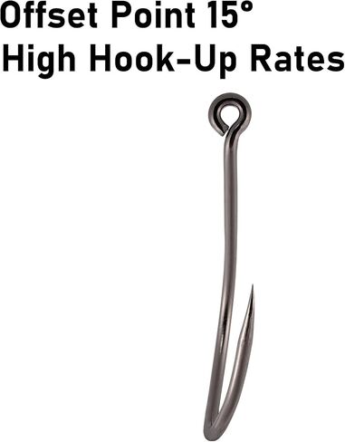 Dr.Fish 50 Pack Big River Bait Hook Catfish Hook Live Bait Hook Octopus Beak Offset Fishing Hooks Circle Hooks Saltwater Fishing Hooks Halibut Pike Trotline Hooks Catfishing Tackle Gear in Kuwait