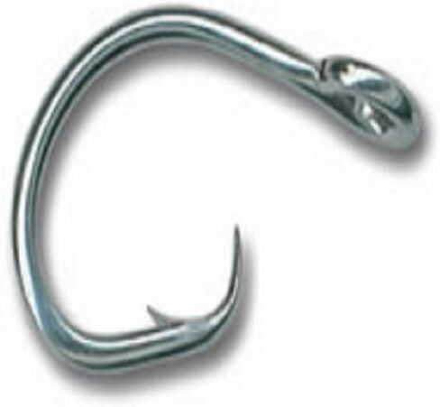 Mustad Classic 2 Extra Strong Kirbed Offset Point Duratin Circle Hook | Strong for Heavy Tuna | Fewer Deep Hooks for Catch and Release in Saudi Arabia