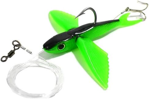 8" Flying Fish Yummy Flyer Lure Rigged with Stinger Hook - Mahi and Tuna Lure with Lure Bag in Kuwait
